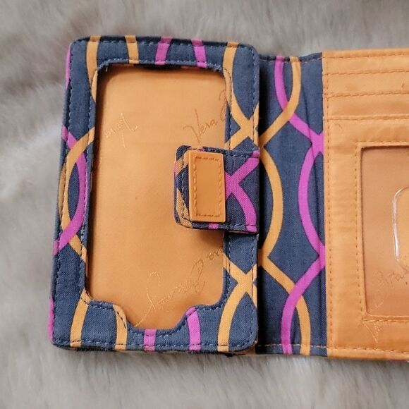 VERA BRADLEY JAZZY BLOOMS PATTERN SMALL WALLET AND PHONE CASE - Picture 5 of 9
